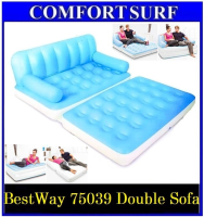 New !! Original Multifunctional Bestway Inflatable Air Double Sofa 75039 Seat Pull-Out